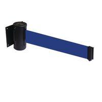 WALLMASTER 300 BLACK RETRACTABLE WALL MOUNT, BLUE BELT