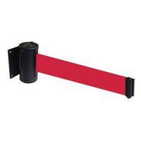 WALLMASTER 300 BLACK RETRACTABLE WALL MOUNT, RED BELT