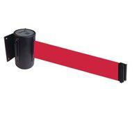 WALLMASTER 400 BLACK RETRACTABLE WALL MOUNT, RED BELT