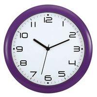 WALL CLOCK - 30CM FACE FACE PURPLE BEZEL