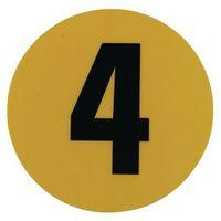WAREHOUSE FLOOR ID MARKER 190MM DIAMETER - NUMBER 4
