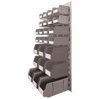 wall mounted kit midi with grey containers