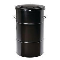 waste bin black 805 x 490 x 490mm with foot pedal for easy opening