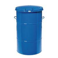 waste bin blue 805 x 490 x 490mm with foot pedal for easy opening