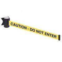 WALLMASTER 400 CAUTION - DO NOT ENTER 4.6M YELLOW WEBBING WITH BLACK PRINT