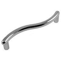 Wave Cupboard Handle Bright Chrome 96mm