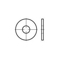 Washers Inside diameter: 13 mm ISO 7093 Steel hot-dip galvanized 100 pc(s) TOOLCRAFT 148000