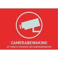 Warning label CCTV Languages Dutch (W x H) 74 mm x 53 mm ABUS AU1305