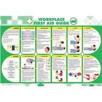 Wallace Cameron Workplace First-Aid Guide Poster Laminated Wall-mountable (840 x 590mm)