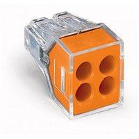 WAGO 4 Way Push-In Toolless Wire Connector / Single