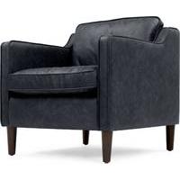 Walken Armchair, Black Premium Leather