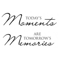 Wall Word Designs Stickers Today\'s Moments - Black, 1120-2