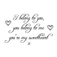 Wall Word Designs Stickers My Sweetheart - Black, 1117-2