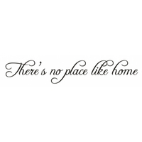 Wall Word Designs Stickers No place like home - Black, 1014-2