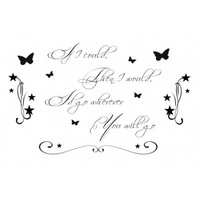 Wall Word Designs Stickers If I Could - Black, 1115-2