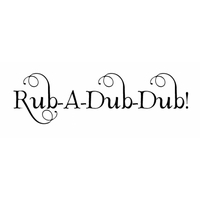 Wall Word Designs Stickers Rub-a-dub-dub - Black, 1015-2
