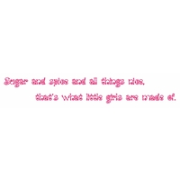 wall word designs stickers sugar and spice pink 1045 2