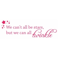 Wall Word Designs Stickers Twinkle - Pink, 1018-2