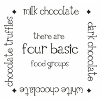 Wall Word Designs Stickers Chocolate - Black, 1026-2