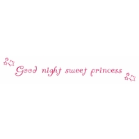 Wall Word Designs Stickers Good night sweet princess - Pink, 1006-2