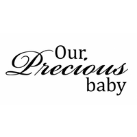 wall word designs stickers our precious baby black 1021 2