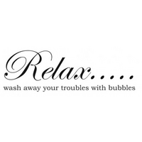 Wall Word Designs Stickers Troubles with bubbles - Black, 1121-2