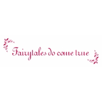 wall word designs stickers fairytales do come true pink 1004 2