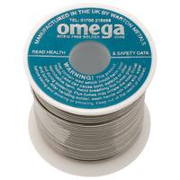 warton metals omega ii sac3 fast flow flux 2 solder wire 22swg 0