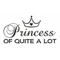 Wall Word Designs Stickers Princess of quite a lot - black, 1052-2
