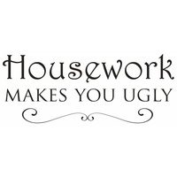 Wall Word Designs Stickers Housework - black, 1093-2