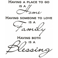 Wall Word Designs Stickers A Blessing - black, 1087-2