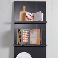 WALL MOUNTED DISPLAY SHELF in Black