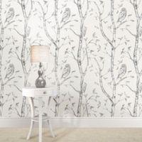 wallpops woods grey peel stick wallpaper l55m w52cm