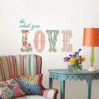 wallpops do what you love multicolour self adhesive wall sticker h50cm ...
