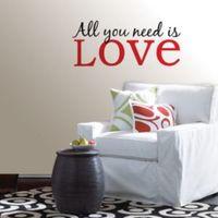 wallpops all you need is love multicolour self adhesive wall sticker h ...