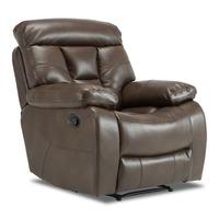 watson faux leather recliner armchair