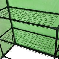 walk in greenhouse with 4 shelves