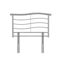 waverly silver and beech headboard single