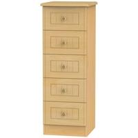 Warwick Beech Chest of Drawer - 5 Drawer Locker