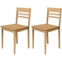 wadsworth oak dining chair pair
