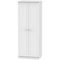 Warwick White Wardrobe - Tall 2ft 6in Double Hanging