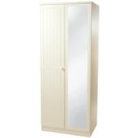 Warwick Cream Wardrobe - 2ft 6in with Mirror