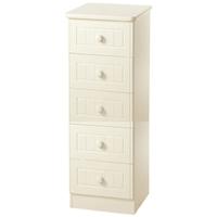 warwick cream chest of drawer 5 drawer locker