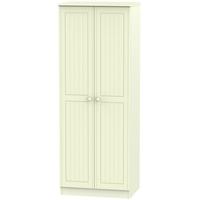 warwick cream wardrobe tall 2ft 6in double hanging