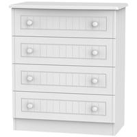 Warwick White Chest of Drawer - 4 Drawer