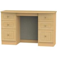 Warwick Beech Dressing Table - Knee Hole Double Pedestal