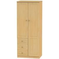 warwick beech combination wardrobe 2ft 6in