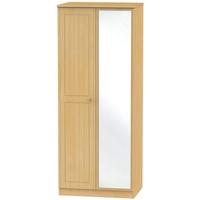 Warwick Beech Wardrobe - 2ft 6in with Mirror