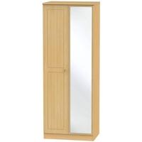 warwick beech wardrobe tall 2ft 6in with mirror