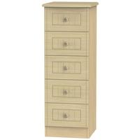 warwick light oak chest of drawer 5 drawer locker